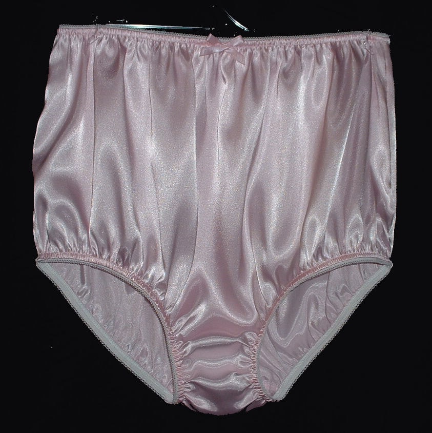 Adult Sissy Satin Full Cover Granny Panties Cross Dresser Fetish Abdl