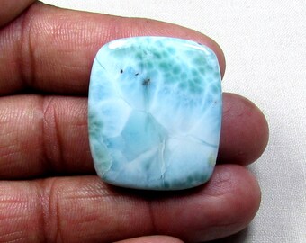 60.50 CT Larimar Natural Gemstone, Loose Gemstone Cabochon Ready in Stock 29x33
