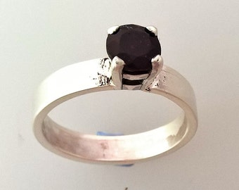 Gorgeous Garnet Sterling Silver Ring