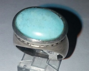 Robins Egg Blue Turquoise Sterling Silver Ring