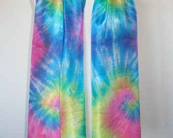 Silk Scarf Handpainted - Rainbow.