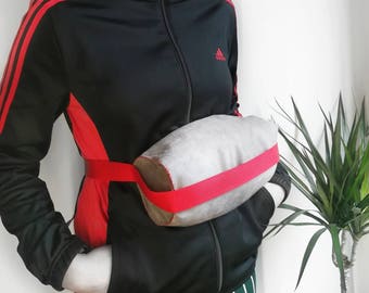 VINTAGE 90's ADIDAS jacket black and Red