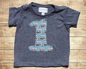 First Birthday// One//Boy//Shirt//Birthday Boy //Birthday Shirt//READY TO SHIP