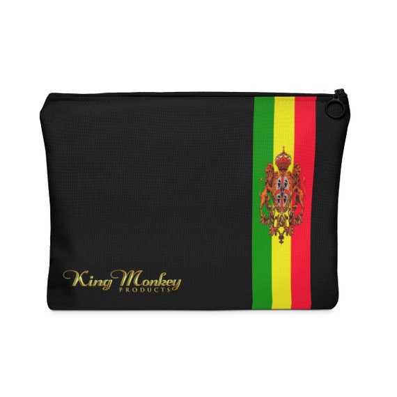 King Monkey Products Black Unisex Carrying Pouch Flat
