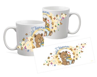 Mug polymer kid, personalized mug, child gift, unbreakable mug, polymer cup, coffee mug