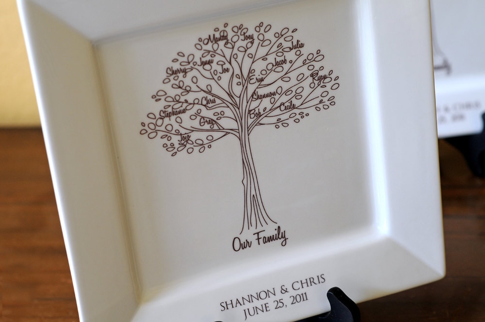 family tree platterbride and groom wedding gift for parents family pedigree chart