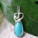 Amazonite Pendant - Amazonite Wire Wrapped Pendant - Silver Wire Wrapped Amazonite - Silver Wire Wrapped Pendant - Amazonite Jewelry