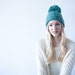 Crochet Pattern Pom Pom Hat Toque PDF: The Shawna Hat