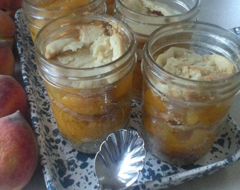Peach Cobbler 'In a Jar'