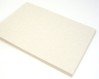 Blank paper, 60 pieces fine Natural colored Parchment style, fancy printer compatible text stock, printing, stamping, calligraphy and crafts