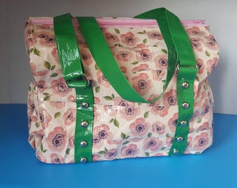 Duct Tape Floral Pattern Satchel Bag