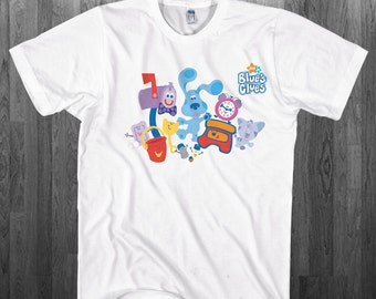 Blues Clues T-shirt Blue friendly puppy Youth Adult toddler size Tee Shirts
