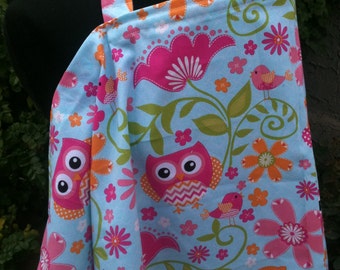 Nursing Cover, Breastfeeding Feeding Cover up, Nursing cover up, Pink Owls Nursing Cover