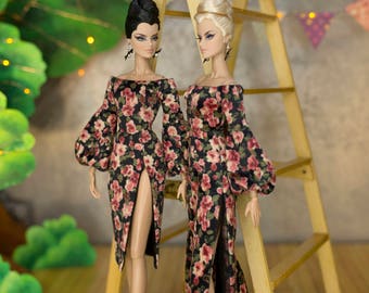 Black dress for fashion royalty , Poppy Parker, Silkstone Barbie, fr2 , 12'' Fashion Doll