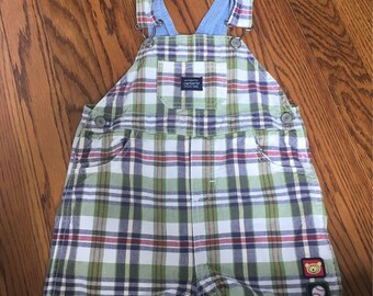 Vintage Carters Plaid Overalls