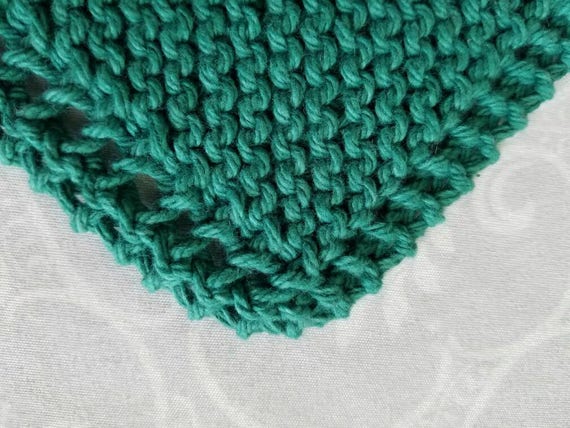 Teal Cotton Dishcloth