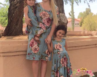Mother Daughter Matching Dresses - Mommy and Me Dresses - Matching Outfits - Matching Family Outfits