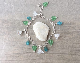Czech Glass Flower Bracelet