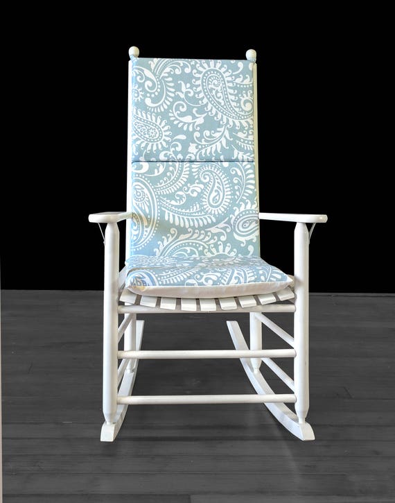 Light Blue Rocking Chair Cushion
