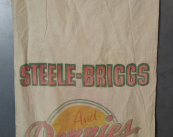 Vintage Steele-Briggs Grain Sack Seed Bag