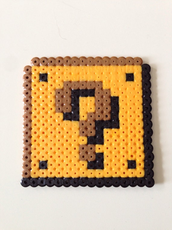 Coin Block from Super Mario Bros. Fuse Bead Pixel Art
