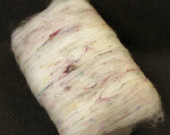 Merino, Silk Confetti Batt - Spinning supplies - felting supplies - Wool