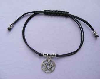 Pentacle Chinese Knot bracelet Pagan Pentagram wiccan Present Gift