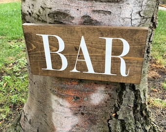 Bar Sign,Wood Sign,Bar Decor,Home Decor,Man Cave,Hand Painted,Rustic Decor,Wedding Decor,Wedding Sign,Wedding Gift,Distressed,Bar Gift