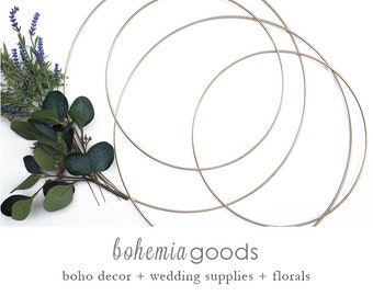 Modern wreath, hoop, 10 sizes, ring, large, brass hoop, wedding, front door, wreath ring, wedding hoop, hoop wreath succulent, hula hoop