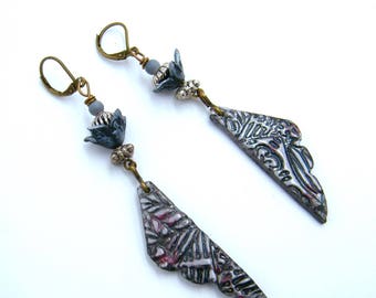 RUSTIC EARRINGS - Mother's day gift