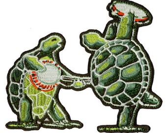 Grateful Dead Patch- Terrapin Station Turtles. 100% Embroidered/ Die Cut/ Dead And Company/ Turtles