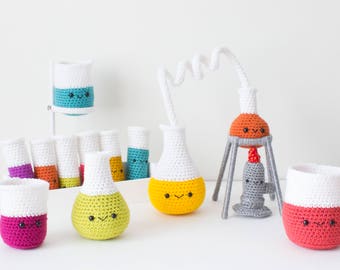 PATTERN ONLY: Crochet Chemistry Set, Amigurumi Chemistry Set, Chemistry Set, Crochet Pattern, PDF Pattern, Amigurumi Pattern