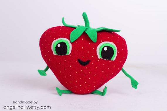 strawberry stuffed animal cloudy with achance of meatballs