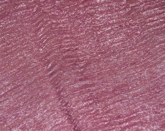 Pink Crinkle Sheer Tissue Fabric