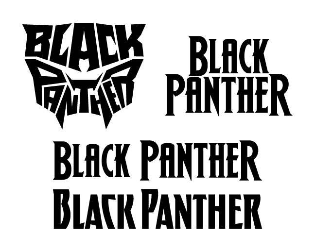 Word Black Panther SVG Files Black Panther Font Cutting