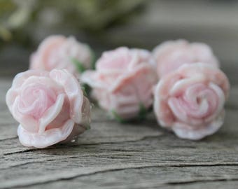 Lampwork Beads, 1 pc Glass Beads, Glass Beads, Lampwork Flower Beads, Lampwork Flower