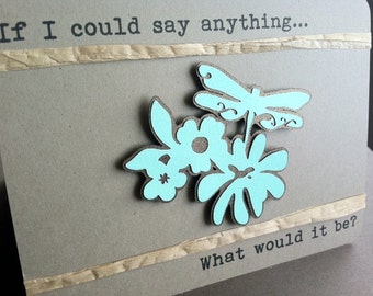 Say Anything - Lyrical Quote - Tristan Prettyman - LOVE - Recycled Kraft - PERSONALIZED - CUSTOM - Eco Friendly