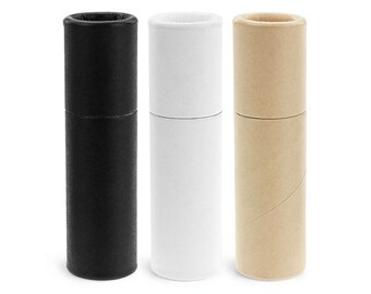 1pc Of Each Color (samples), .3 oz, Paperboard Lip Balm Tubes, Eco-Friendly Cardboard Kraft Paper Container, Recyclable