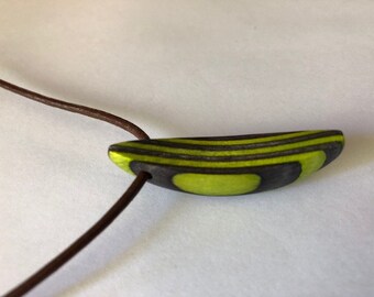 Handcrafted canoe necklace