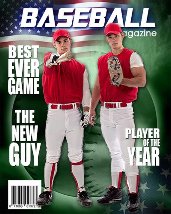Baseball Magazine Cover Template