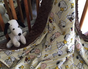 Charlie Brown/Snoopy minky blanket