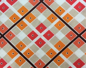 Katie Jump Rope by Denyse Schmidt for Free Spirit in Orange Argyle