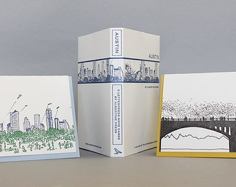 Austin - eight letterpress note cards