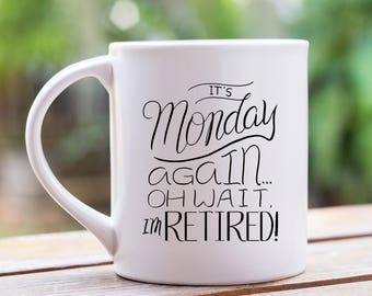 I'm Retired Personalized Double-Wall Ceramic Travel Mug