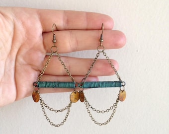 Painted Patina Sway Earrings