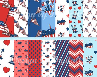 4th of July Clipart frames digital frame clipart clip art