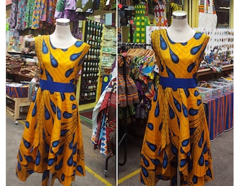 African Fabrics Dress - Block Wax