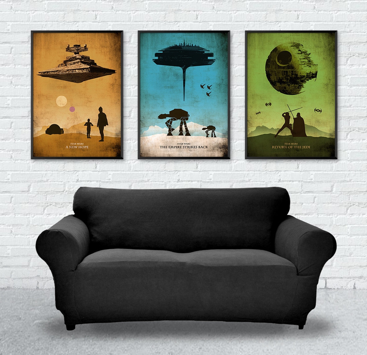 Star Wars Trilogy Poster Set A New Hope The Empire Strikes