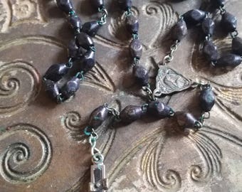 Vintage, necklace, Rosary,