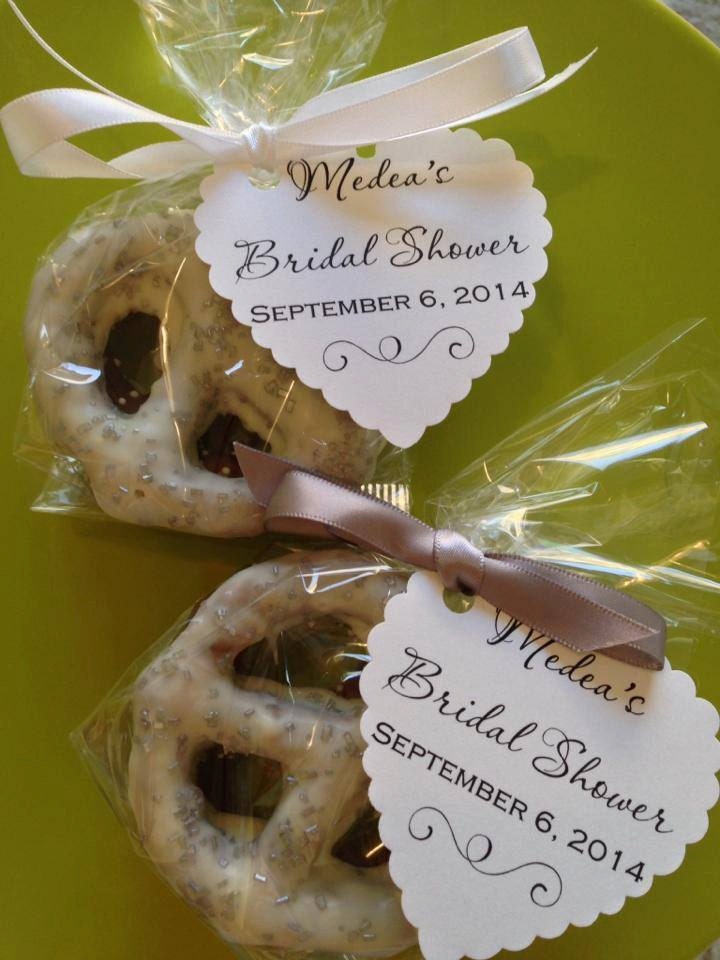 Chocolate Covered Pretzels Favor for Weddings Bridal Showers